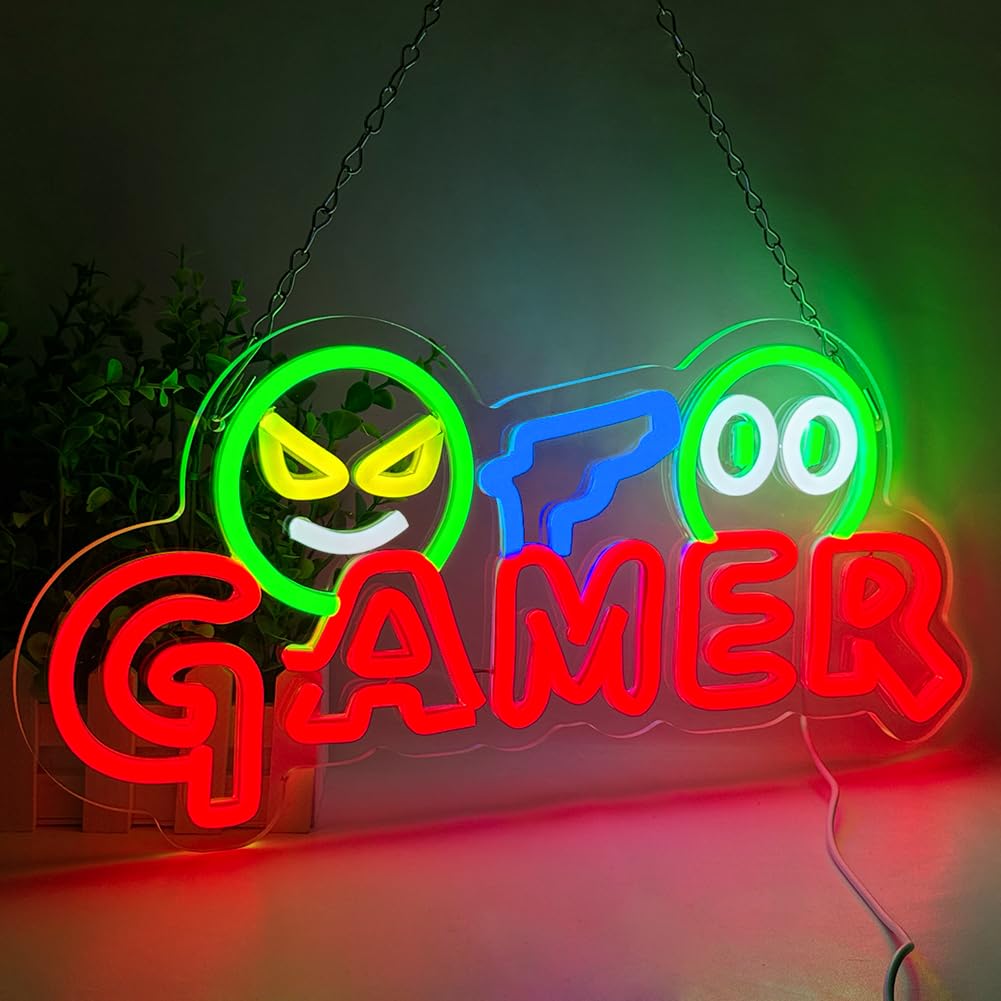 Neon Sign Party - Неоновая вывеска для геймеров: настраиваемая цветная