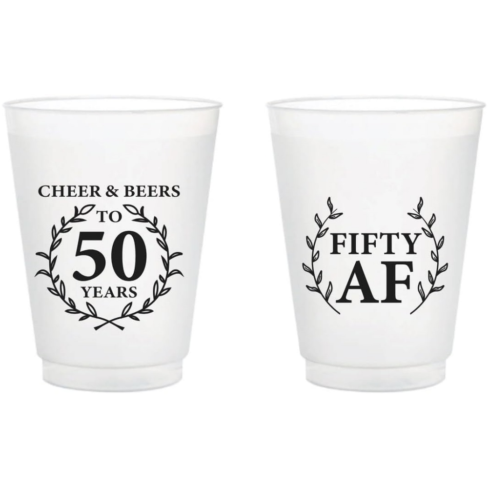 Plastic Cup 50Pcs - Персонализированные матовые пластиковые стаканы на 10/50