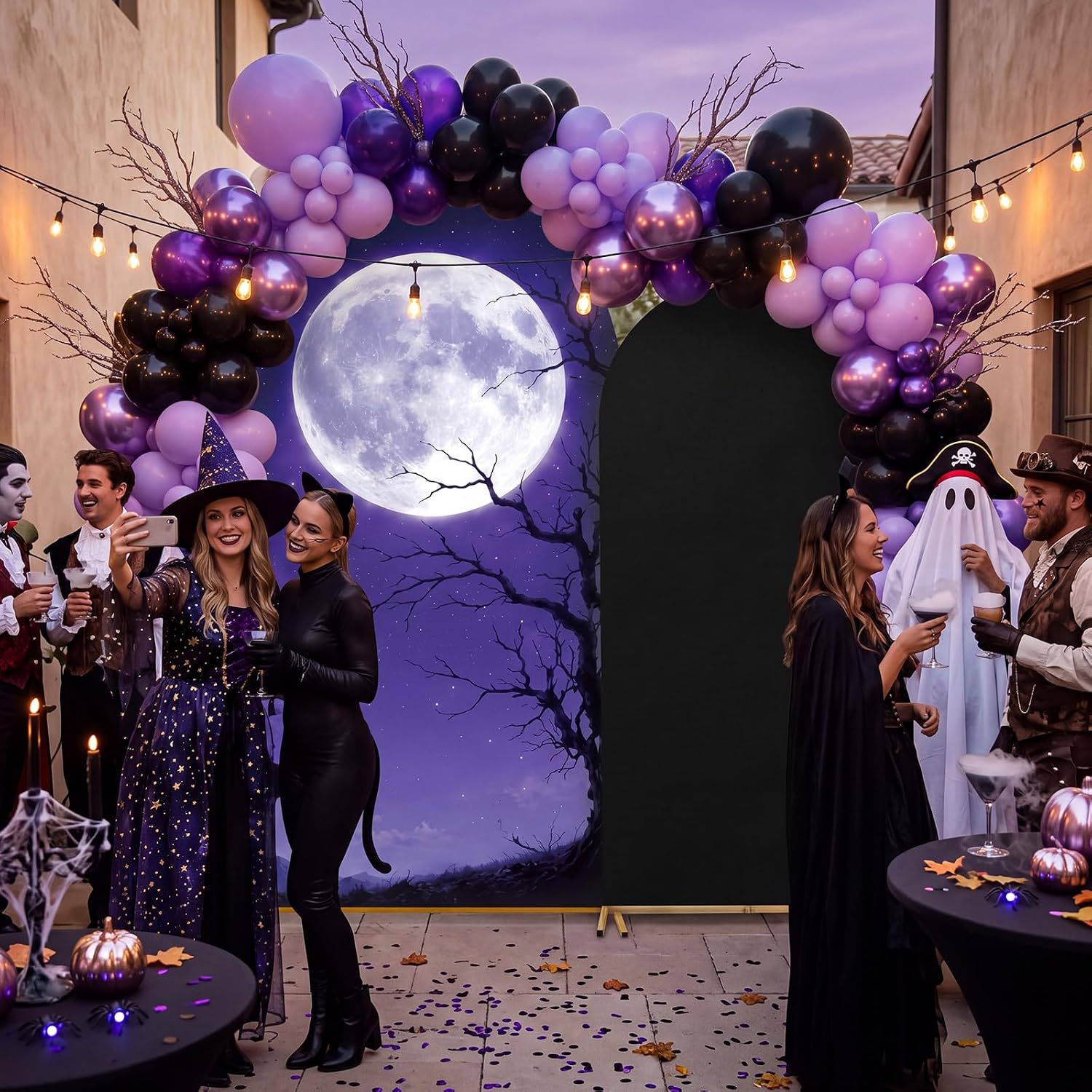 Dessert Table Backdrop - Индивидуальный двусторонний баннер-арка для семейного праздника