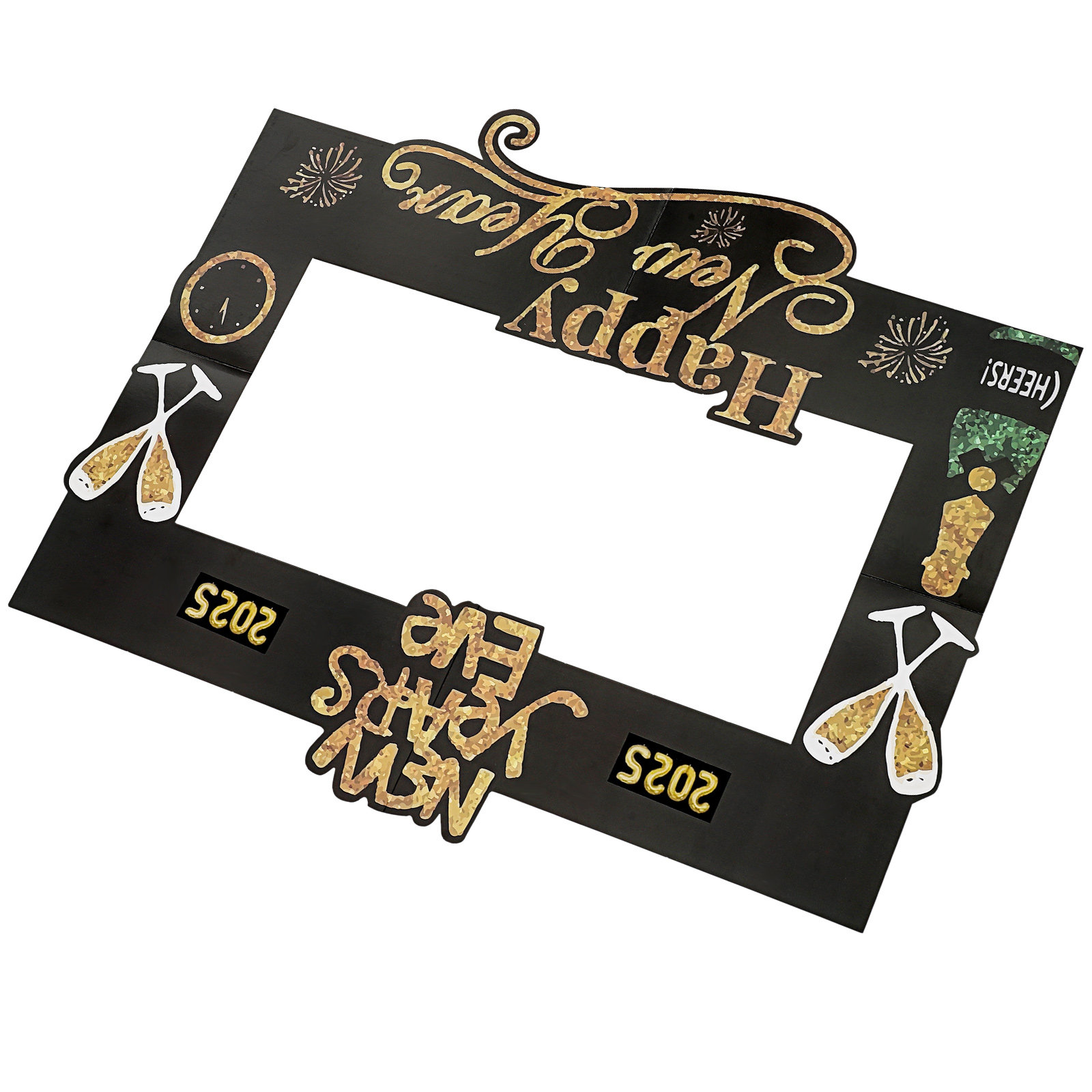 Photo Booth Frame - Фоторамка-держатель для новогодних фотографий 2025 года,