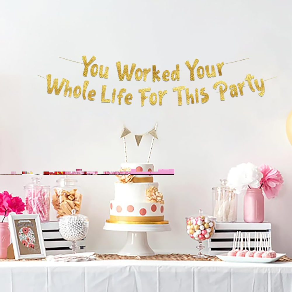 Party Banner Gold - Декорации для вечеринки по случаю выхода
