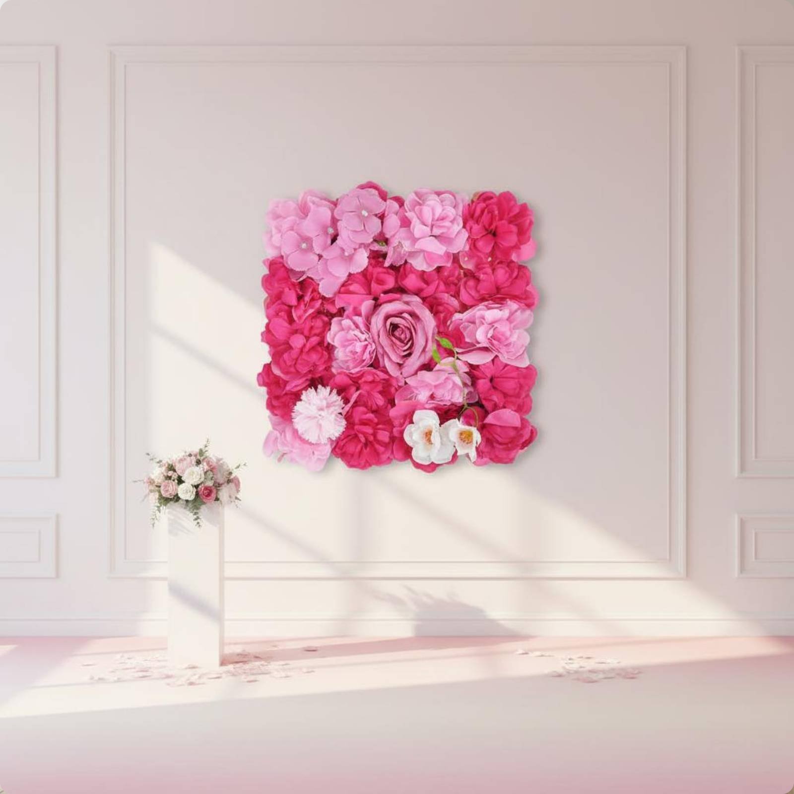 Искусственная цветочная панель – обзор и цена Flower Wall Panel