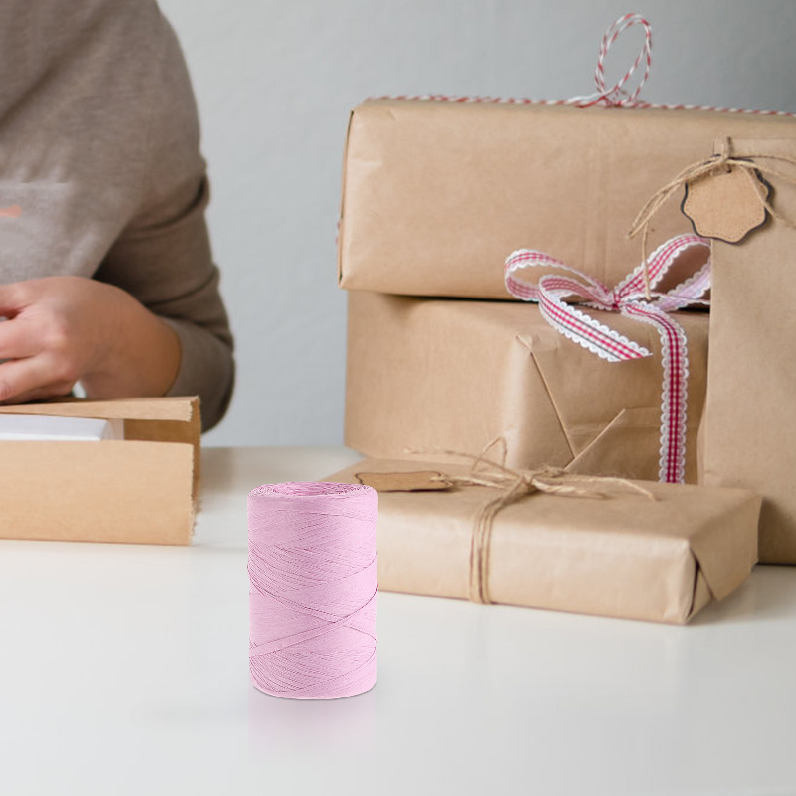 Плоская бумажная лента из рафи – обзор и цена Papercraft Supply Ribbon